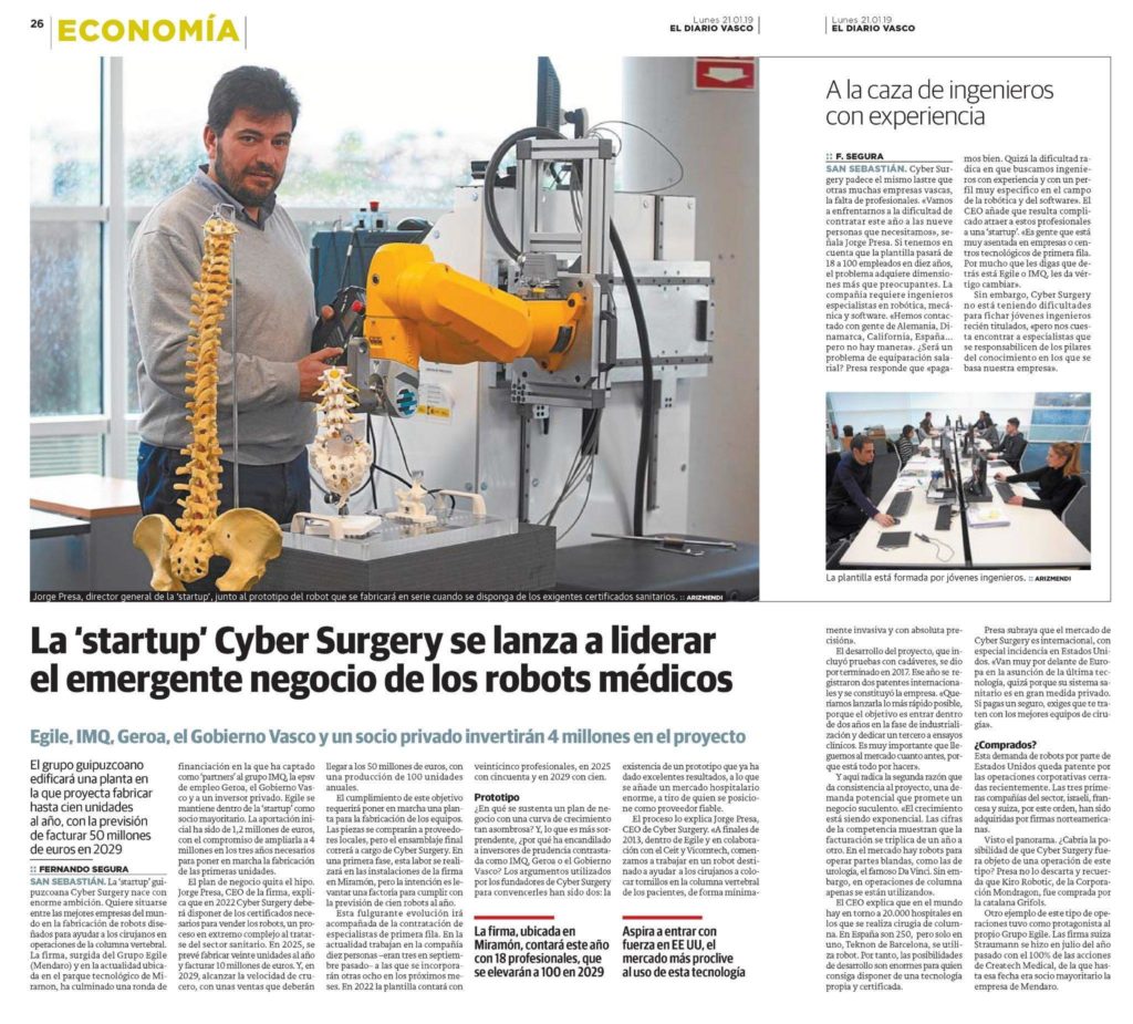 Cyber Surgery Diario Vasco